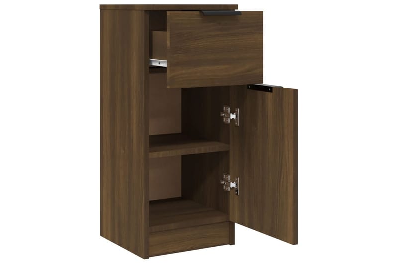 beBasic Skänkar 2 st brun ek 30x30x70 cm konstruerat trä - Förvaring - Förvaringsmöbler - Skänkar & sideboards