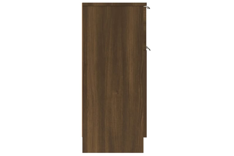 beBasic Skänkar 2 st brun ek 30x30x70 cm konstruerat trä - Förvaring - Förvaringsmöbler - Skänkar & sideboards