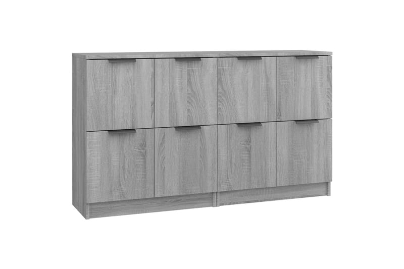 beBasic Skänkar 2 st grå sonoma 60x30x70 cm konstruerat trä - Förvaring - Förvaringsmöbler - Skänkar & sideboards