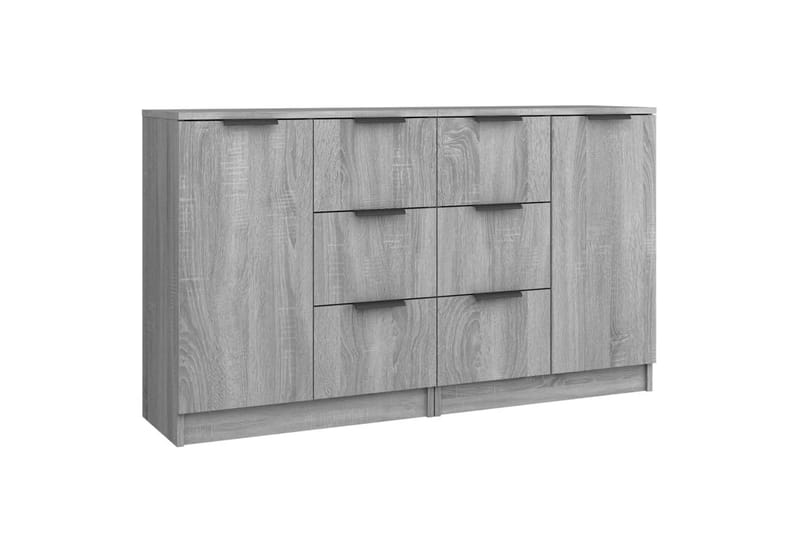 beBasic Skänkar 2 st grå sonoma 60x30x70 cm konstruerat trä - Skänkar & sideboards