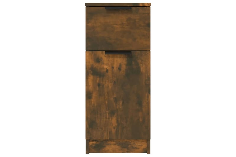 beBasic Skänkar 2 st rökfärgad ek 30x30x70 cm konstruerat trä - Förvaring - Förvaringsmöbler - Skänkar & sideboards