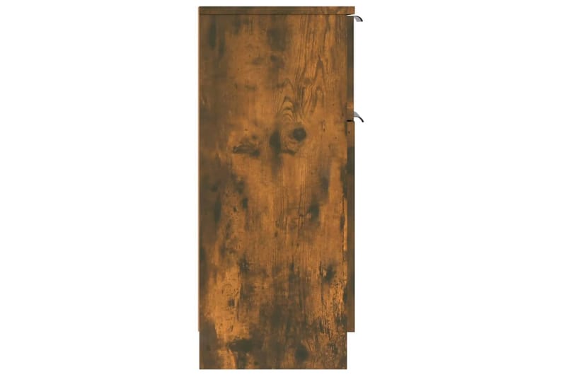 beBasic Skänkar 2 st rökfärgad ek 30x30x70 cm konstruerat trä - Förvaring - Förvaringsmöbler - Skänkar & sideboards