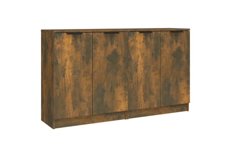 beBasic Skänkar 2 st rökfärgad ek 60x30x70 cm konstruerat trä - Skänkar & sideboards