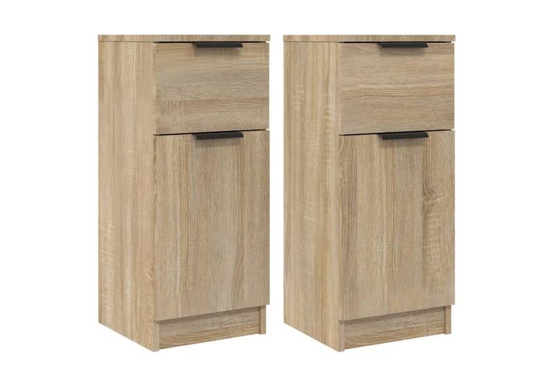 beBasic Skänkar 2 st sonoma-ek 30x30x70 cm konstruerat trä - Skänkar & sideboards