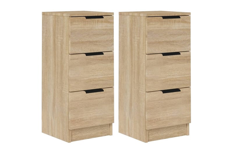 beBasic Skänkar 2 st sonoma-ek 30x30x70 cm konstruerat trä - Förvaring - Förvaringsmöbler - Skänkar & sideboards
