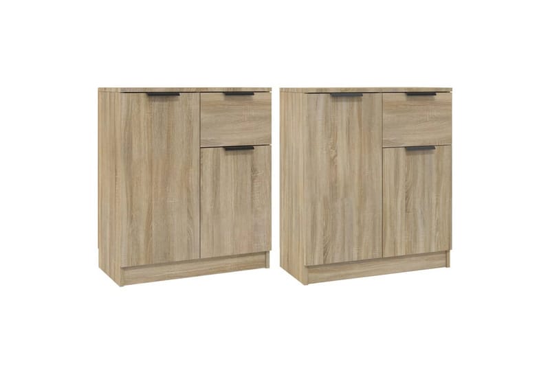 beBasic Skänkar 2 st sonoma-ek 60x30x70 cm konstruerat trä - Förvaring - Förvaringsmöbler - Skänkar & sideboards
