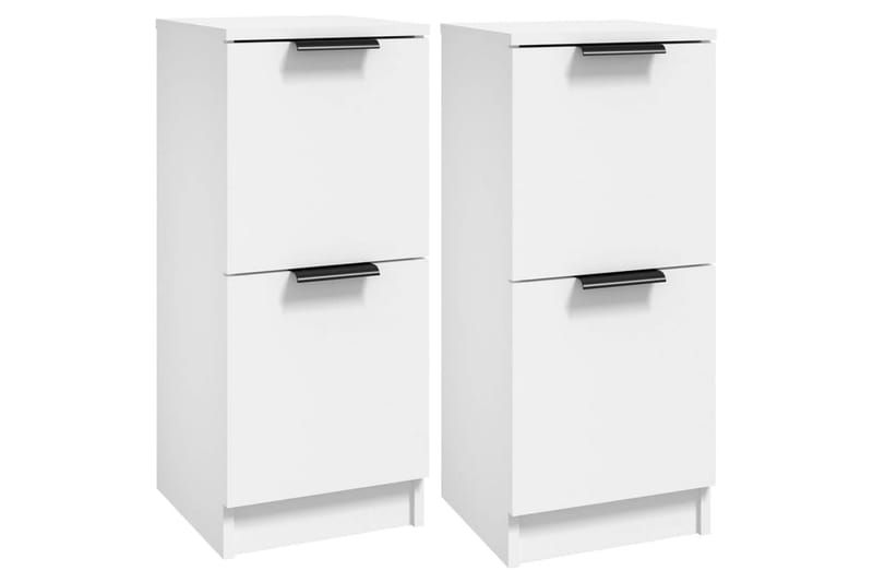 beBasic Skänkar 2 st vit 30x30x70 cm konstruerat trä - Skänkar & sideboards