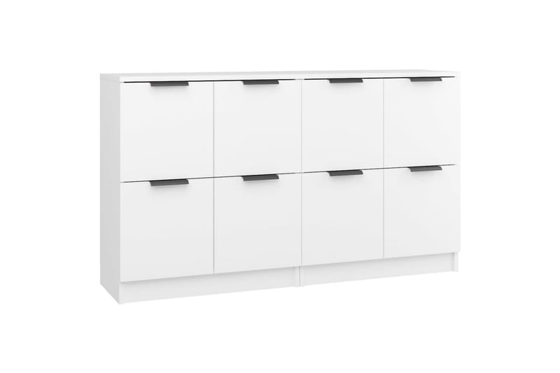 beBasic Skänkar 2 st vit 60x30x70 cm konstruerat trä - Skänkar & sideboards