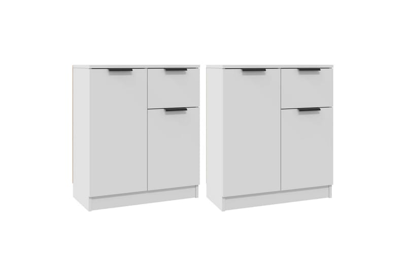 beBasic Skänkar 2 st vit 60x30x70 cm konstruerat trä - Förvaring - Förvaringsmöbler - Skänkar & sideboards