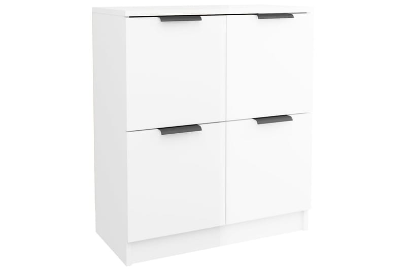 beBasic Skänkskåp vit högglans 60x30x70 cm konstruerat trä - Skänkar & sideboards