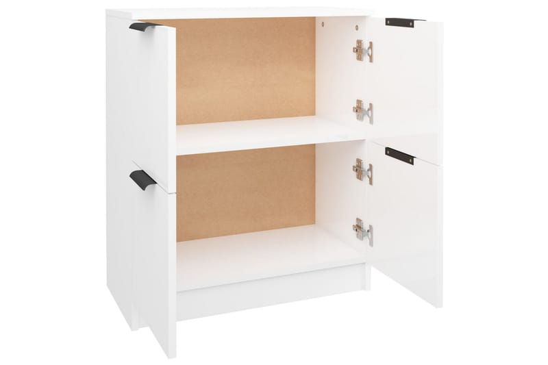 beBasic Skänkskåp vit högglans 60x30x70 cm konstruerat trä - Skänkar & sideboards