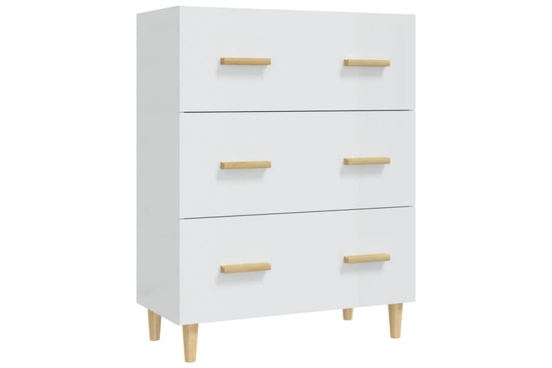 beBasic Skänkskåp vit högglans 70x34x90 cm konstruerat trä - Förvaring - Förvaringsmöbler - Skänkar & sideboards