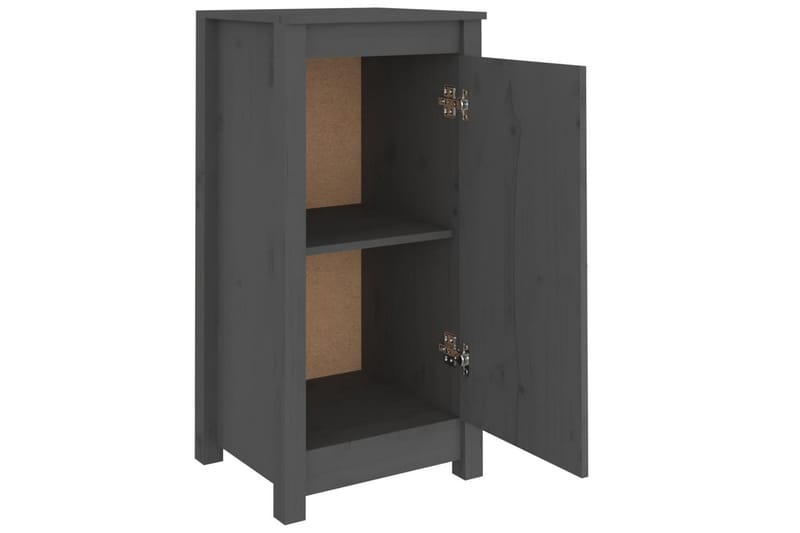 beBasic Skåp grå 40x35x80 cm massiv furu - Förvaring - Förvaringsmöbler - Skänkar & sideboards