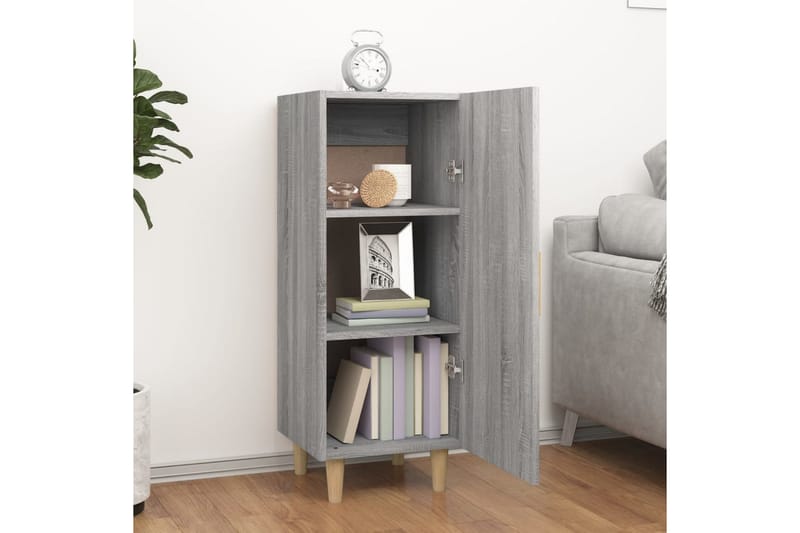 beBasic Skåp grå sonoma 34,5x34x90 cm konstruerat trä - Förvaring - Förvaringsmöbler - Skänkar & sideboards