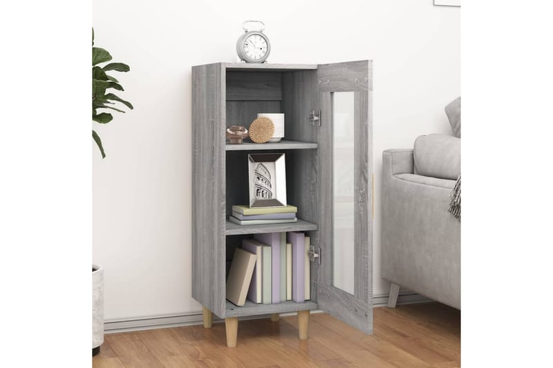 beBasic Skåp grå sonoma 34,5x34x90 cm konstruerat trä - Förvaring - Förvaringsmöbler - Skänkar & sideboards