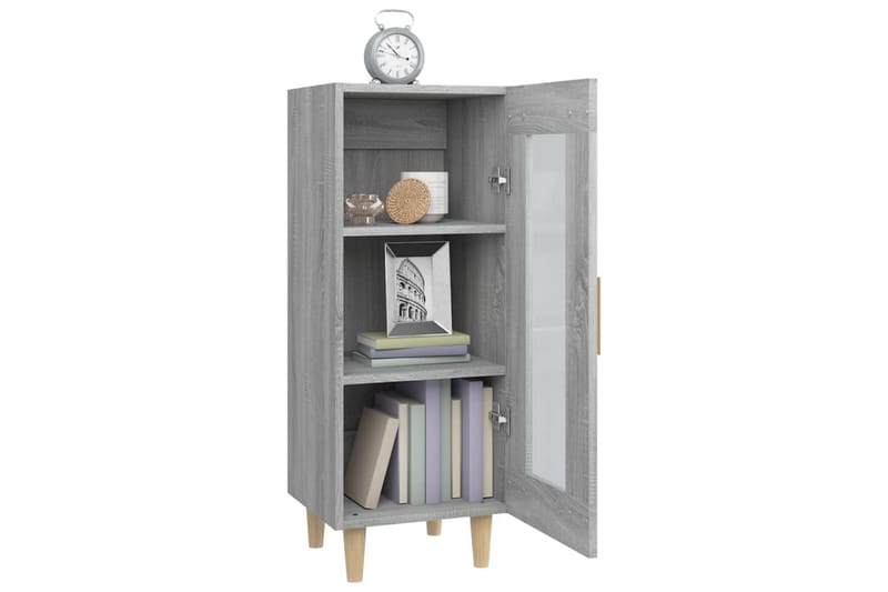 beBasic Skåp grå sonoma 34,5x34x90 cm konstruerat trä - Förvaring - Förvaringsmöbler - Skänkar & sideboards