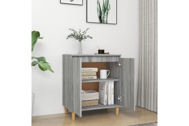 beBasic Skåp grå sonoma 60x35x70 cm konstruerat trä - Förvaring - Förvaringsmöbler - Skänkar & sideboards