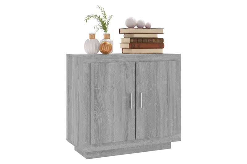 beBasic Skåp grå sonoma-ek 80x40x75 cm konstruerat trä - Förvaring - Förvaringsmöbler - Skänkar & sideboards