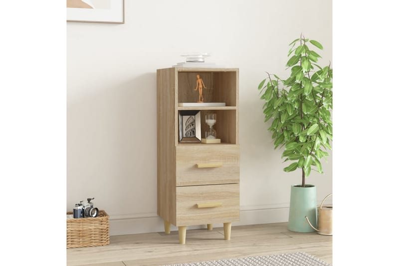 beBasic Skåp sonoma-ek 34,5x34x90 cm konstruerat trä - Förvaring - Förvaringsmöbler - Skänkar & sideboards