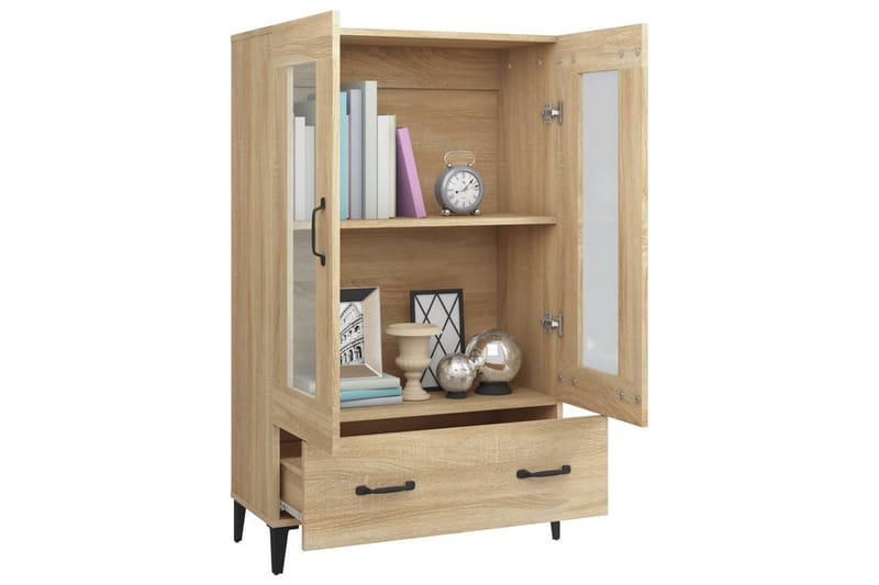 beBasic Skåp Sonoma-ek 70x31x115 cm konstruerat trä - Förvaring - Förvaringsmöbler - Skänkar & sideboards