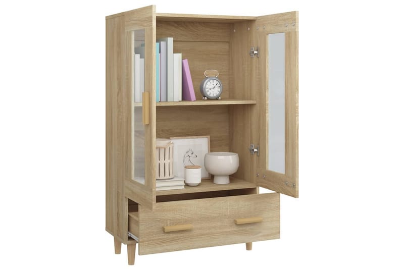 beBasic Skåp Sonoma-ek 70x31x115 cm konstruerat trä - Förvaring - Förvaringsmöbler - Skänkar & sideboards