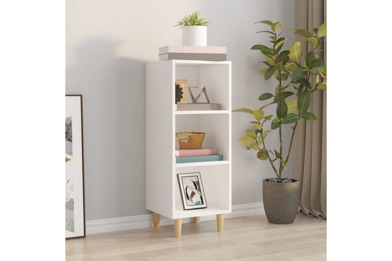 beBasic Skåp vit 34,5x32,5x90 cm konstruerat trä - Förvaring - Förvaringsmöbler - Skänkar & sideboards