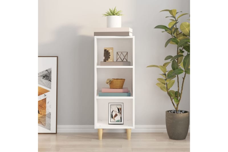 beBasic Skåp vit 34,5x32,5x90 cm konstruerat trä - Förvaring - Förvaringsmöbler - Skänkar & sideboards