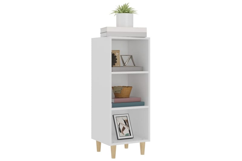 beBasic Skåp vit 34,5x32,5x90 cm konstruerat trä - Förvaring - Förvaringsmöbler - Skänkar & sideboards
