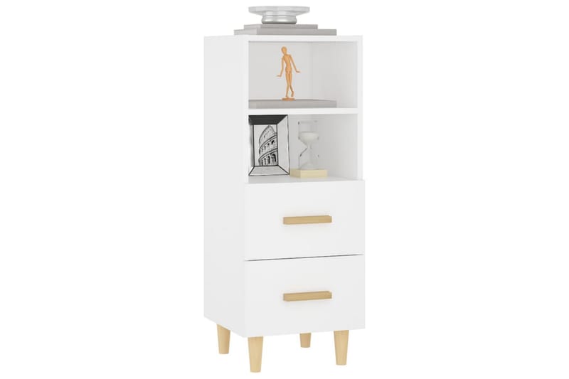 beBasic Skåp vit 34,5x34x90 cm konstruerat trä - Förvaring - Förvaringsmöbler - Skänkar & sideboards