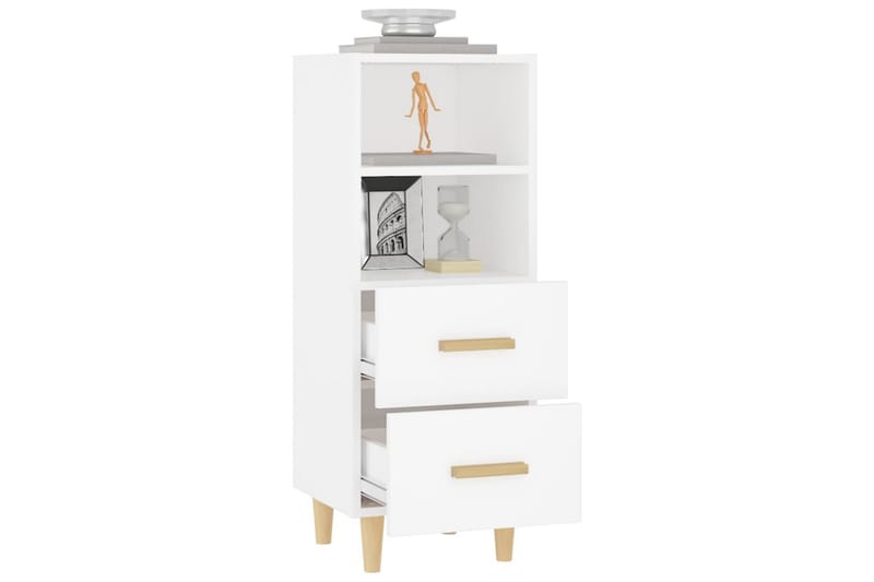 beBasic Skåp vit 34,5x34x90 cm konstruerat trä - Förvaring - Förvaringsmöbler - Skänkar & sideboards