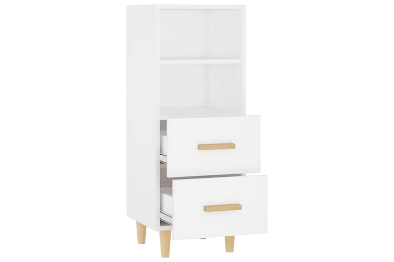 beBasic Skåp vit 34,5x34x90 cm konstruerat trä - Förvaring - Förvaringsmöbler - Skänkar & sideboards