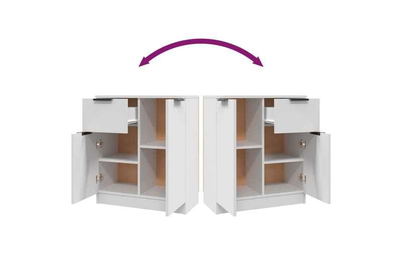 beBasic Skåp vit 60x30x70 cm konstruerat trä - Förvaring - Förvaringsmöbler - Skänkar & sideboards