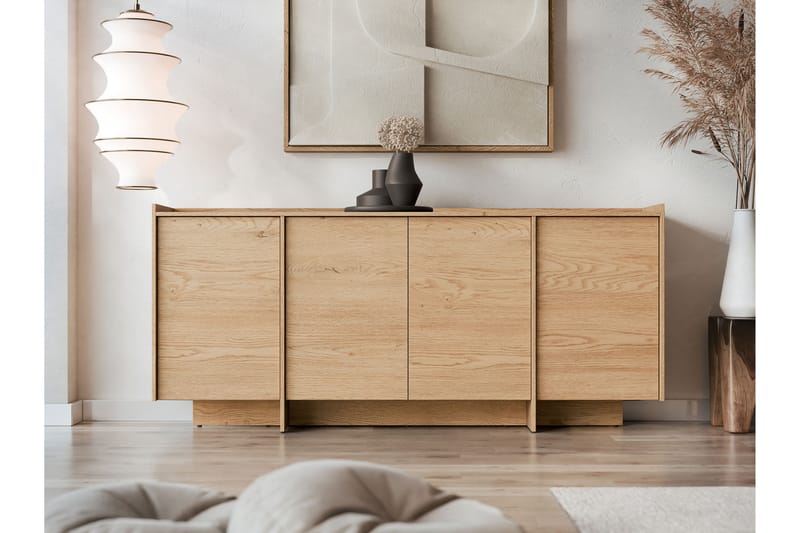Bellia Skänk 200x38 cm - Brun/Vit - Förvaring - Förvaringsmöbler - Skänkar & sideboards