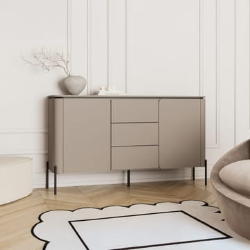 Bello Skänk med 2 Dörrar och 3 Lådor i Trä med Metallben - Taupe - Förvaring - Förvaringsmöbler - Skänkar & sideboards