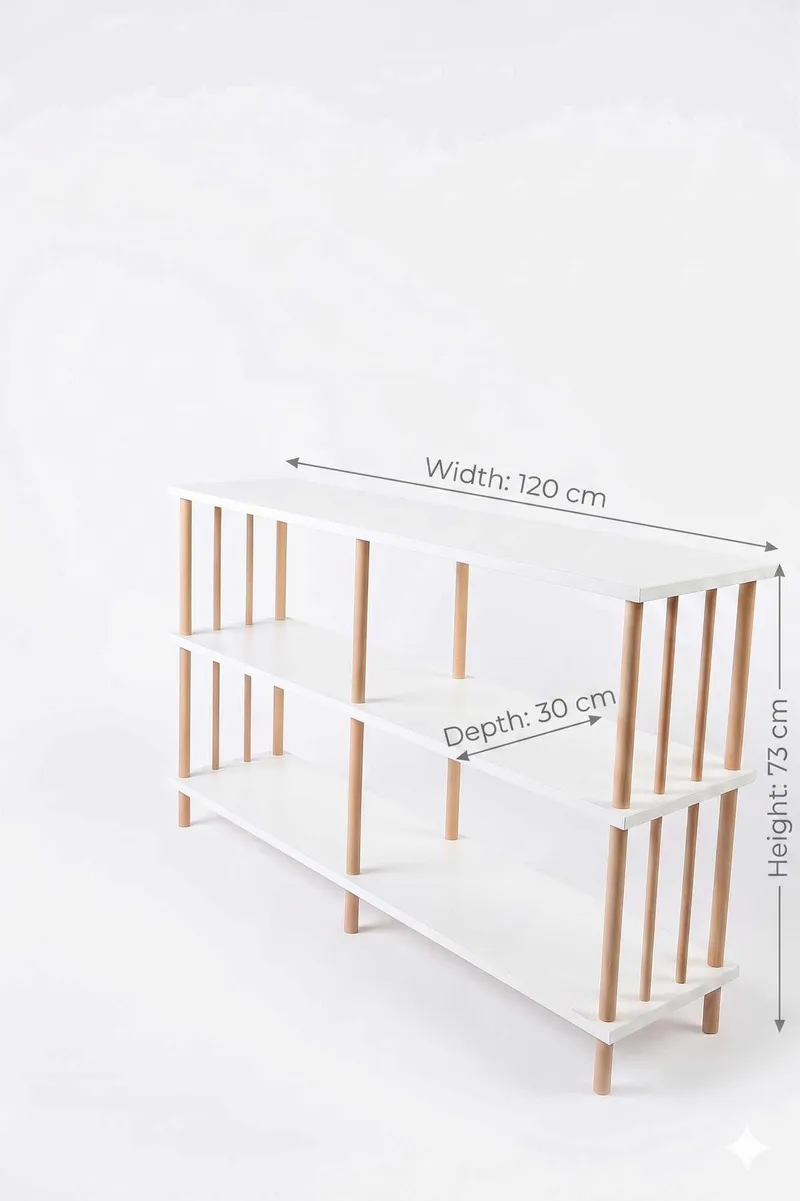 Belvo Sideboard 120x73x30 cm - Vit - Förvaring - Förvaringsmöbler - Skänkar & sideboards