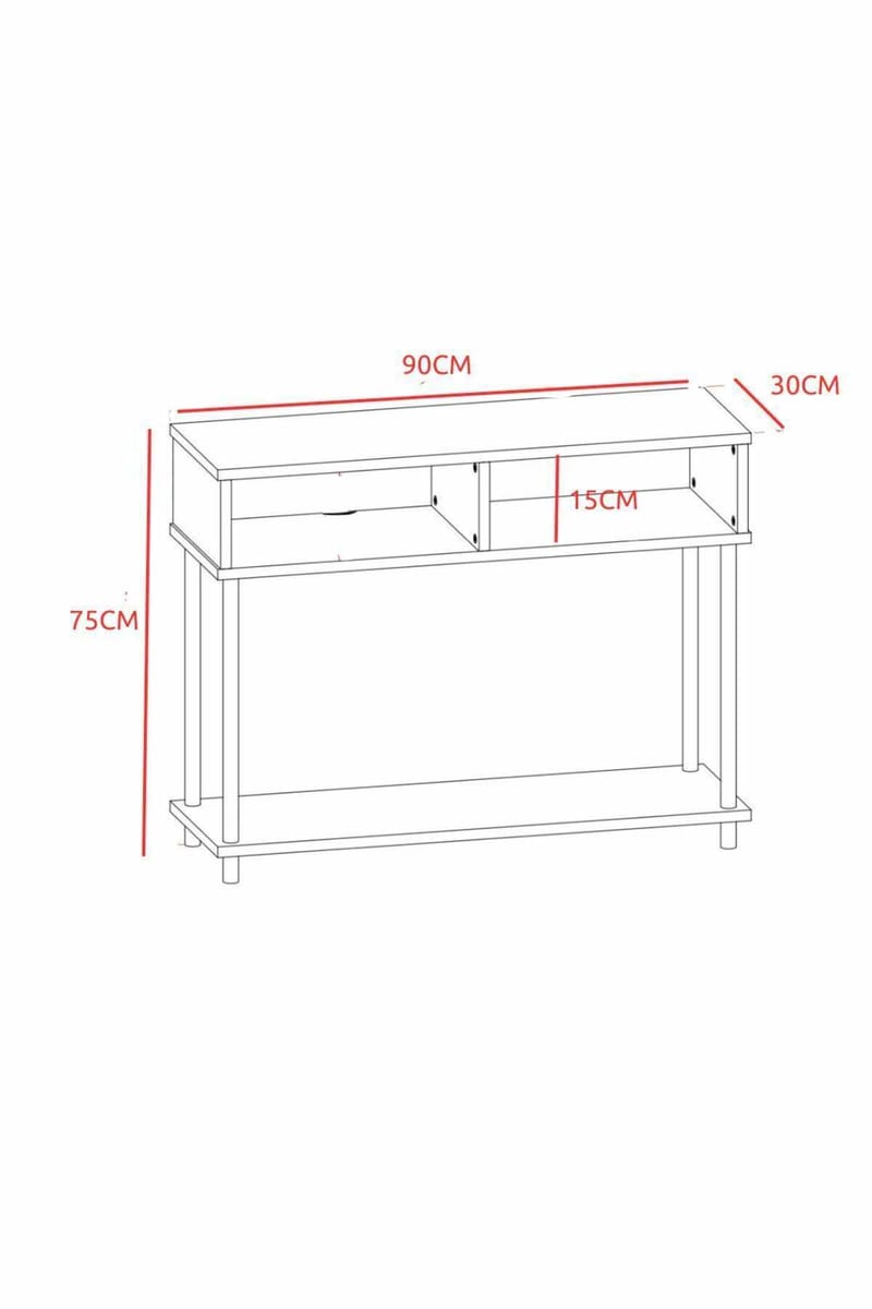 Belvo Sideboard 90x75x30 cm - Furu - Förvaring - Förvaringsmöbler - Skänkar & sideboards