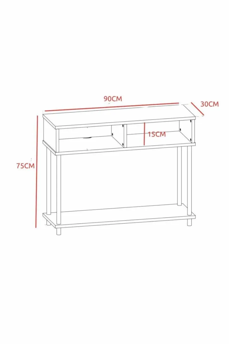 Belvo Sideboard 90x75x30 cm - Sapphire Oak - Förvaring - Förvaringsmöbler - Skänkar & sideboards
