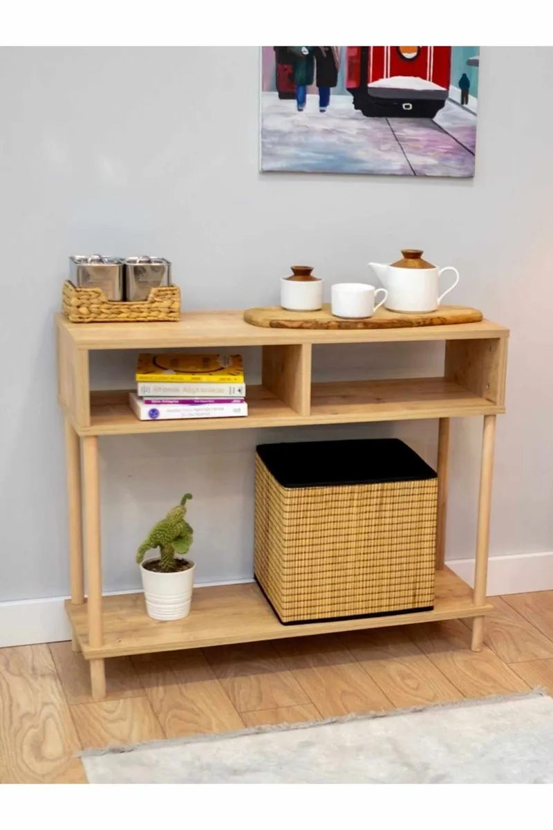 Belvo Sideboard 90x75x30 cm - Sapphire Oak - Förvaring - Förvaringsmöbler - Skänkar & sideboards