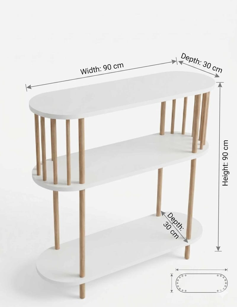 Belvo Sideboard 90x90x30 cm - Vit - Förvaring - Förvaringsmöbler - Skänkar & sideboards