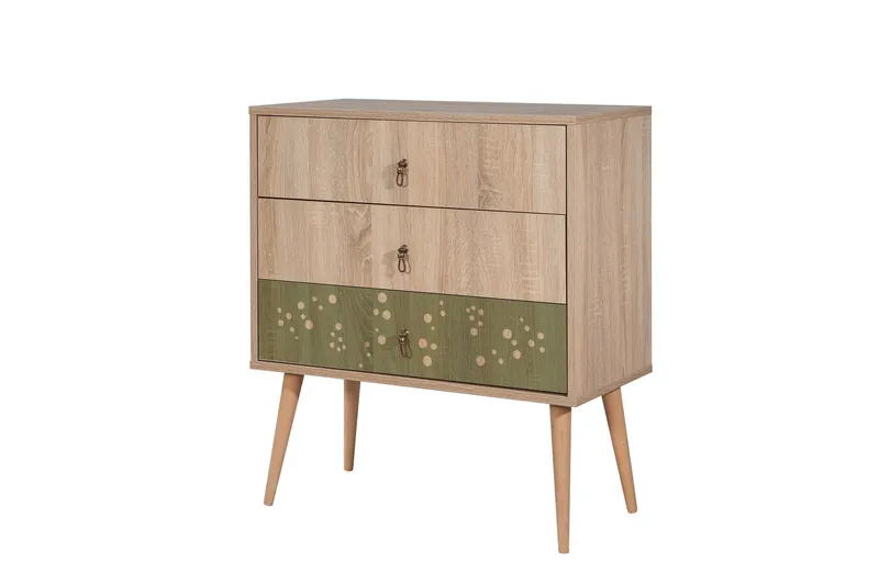 Bertoaria Byrå 80x89 cm Brun, Hanah Home