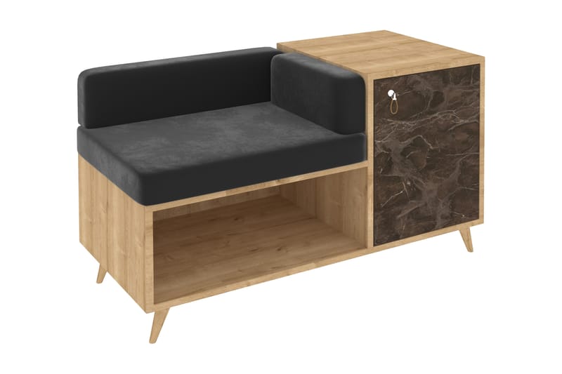 BILLERUD Skänk 100 cm Brun/Grå - Skänkar & sideboards