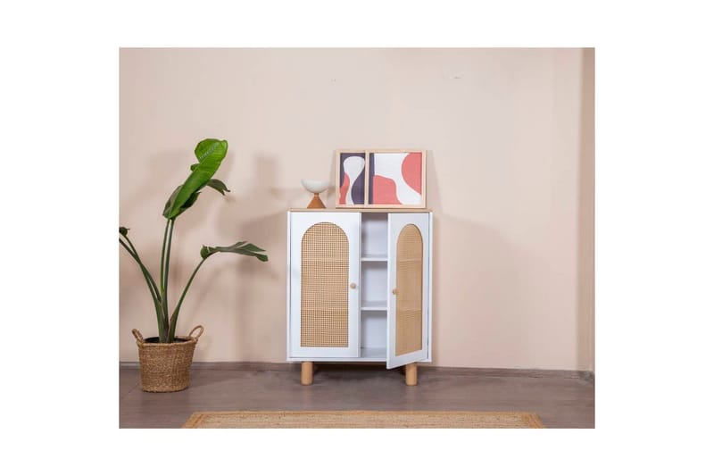 Bohem Skänk 90x41 cm - Natur/Vit - Förvaring - Förvaringsmöbler - Skänkar & sideboards