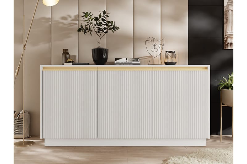 Bolstan Byrå 154 cm - Vit - Förvaring - Förvaringsmöbler - Byrå