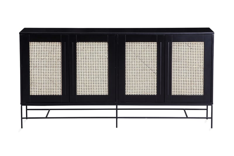 BRITANIE Skänk 160 cm Svart/Beige - Svart/Beige - Skänkar & sideboards