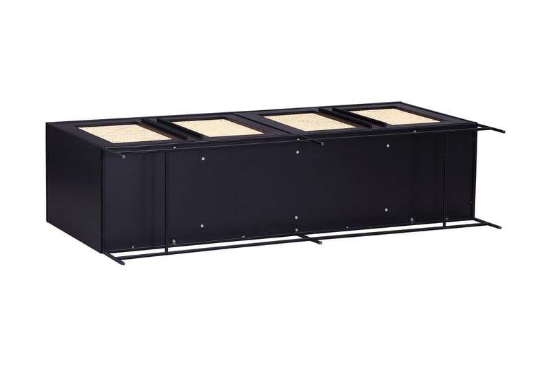 BRITANIE Skänk 160 cm Svart/Beige - Svart/Beige - Skänkar & sideboards