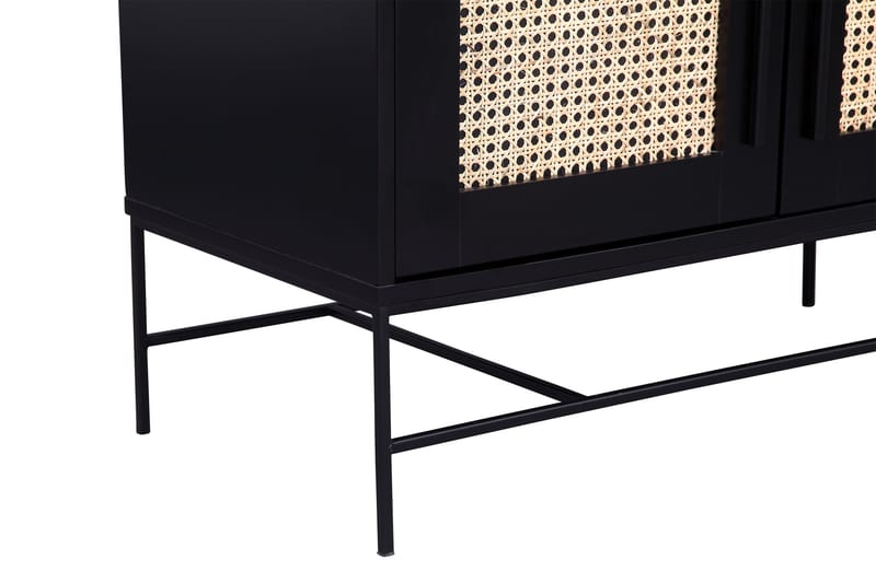 BRITANIE Skänk 160 cm Svart/Beige - Svart/Beige - Skänkar & sideboards