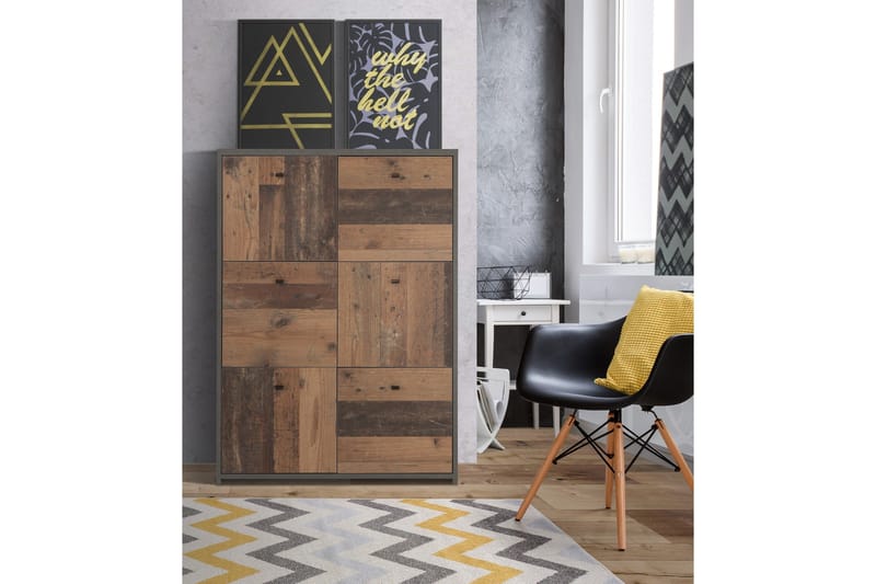 Broxton Sidobord 77 cm - Grå/Brun - Förvaring - Förvaringsmöbler - Skänkar & sideboards