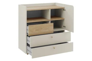Buhan Byrå 90 cm - Beige/Brun - Förvaring - Förvaringsmöbler - Byrå