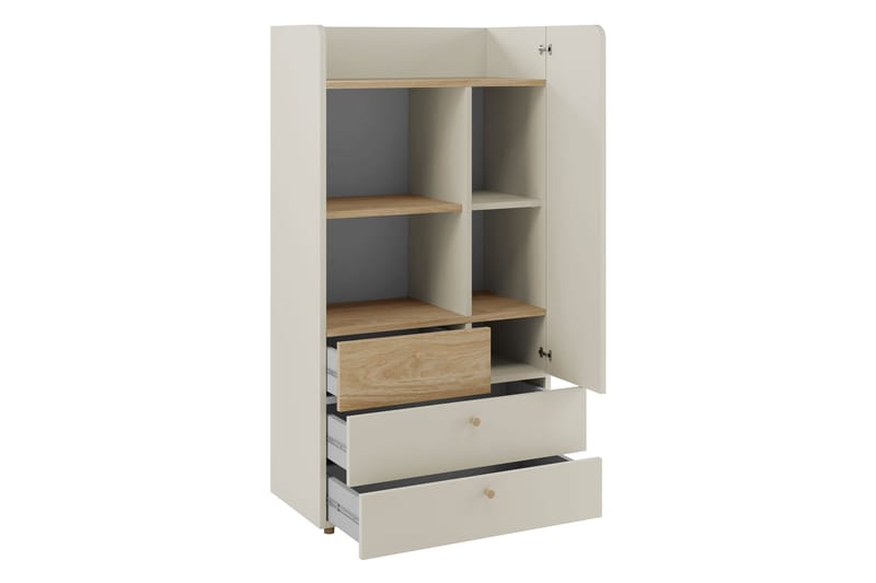Buhan Highboard - Beige/Brun - Förvaring - Förvaringsmöbler - Byrå