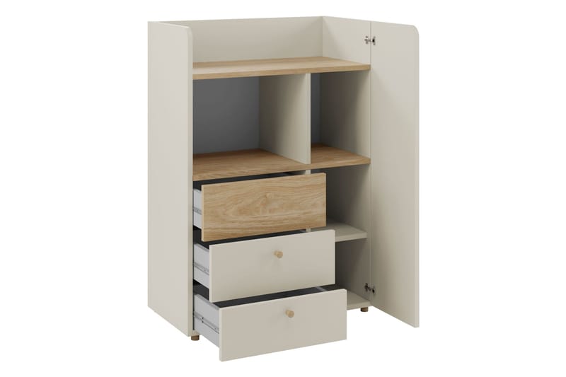 Buhan Highboard - Beige/Brun - Förvaring - Förvaringsmöbler - Byrå